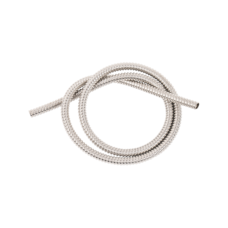 Single-button stainless steel hose anti-pressure plating wire protection metal hose